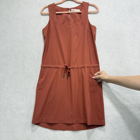 FIG Clothing Dress Womens Small Sleeveless Drawstring Waist Pockets Travel - Picture 4 of 10